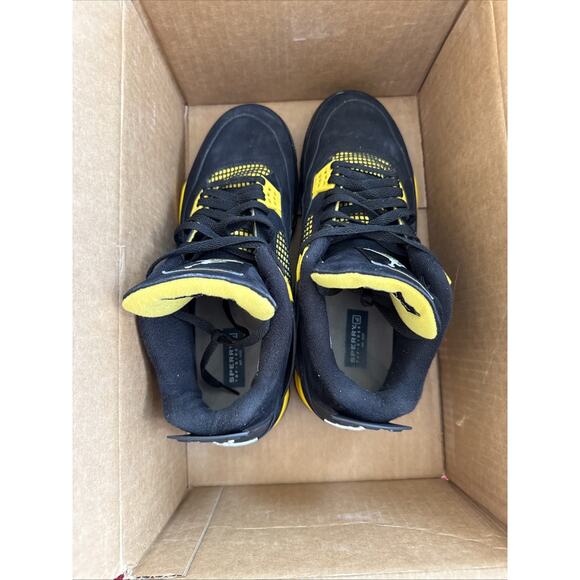 SIZE 13 Jordan Air Jordan 4 Retro Thunder Black/Yellow DH6927-017 Men\'s Sneaker main image 3